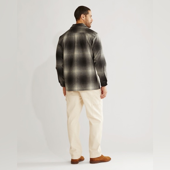 🌼PENDELTON MEN'S PLAID BOARD SHIRT in plaid black and white - Picture 8 of 10